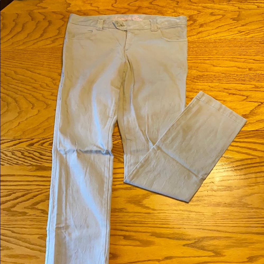 American Eagle Outfitters Straight Leg Jeans Gray